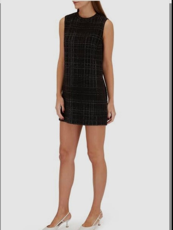 Akris Punto Dresses & Skirts - Akris PuntoTunic Black & Silver Check Jersey Dress Size 9